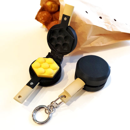 Egg Waffle Iron Clicker w/ Magnetic Clasp